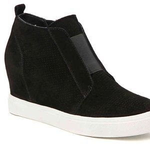 Steve Madden Waverly Wedge Sneaker - Blk Size 9.5